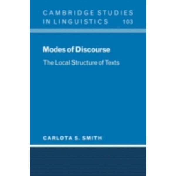 Modes of Discourse, Carlota S. Smith