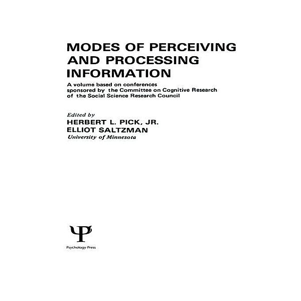 Modes of Perceiving and Processing Information