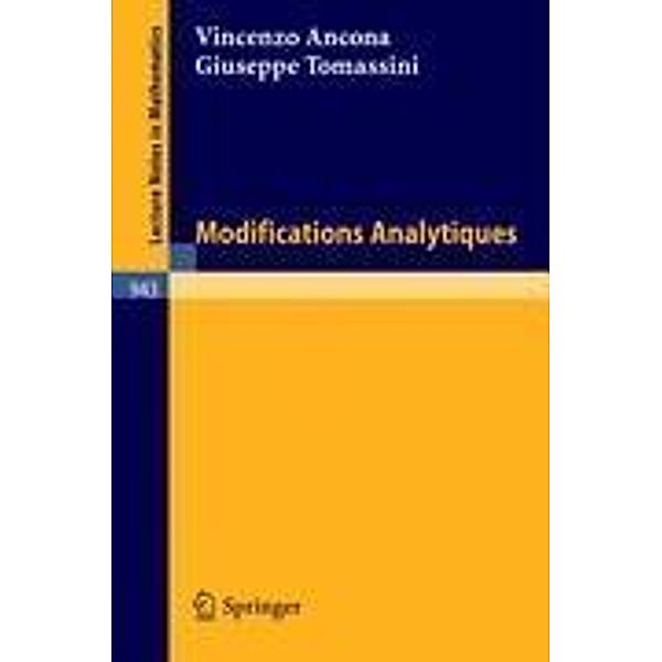 Modifications Analytiques, Giuseppe Tomassini, Vincenzo Ancona