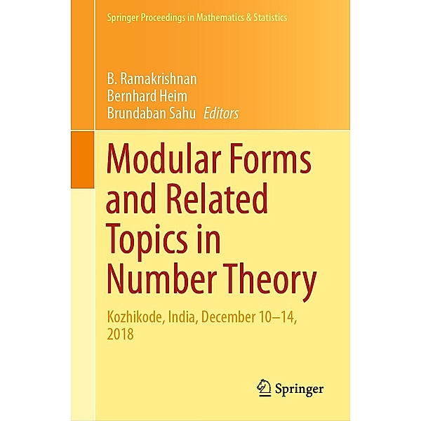 Modular Forms and Related Topics in Number Theory / Springer Proceedings in Mathematics & Statistics Bd.340