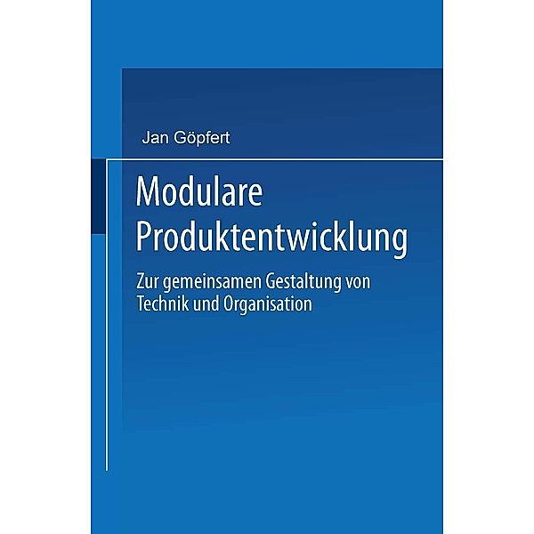Modulare Produktentwicklung / Gabler Edition Wissenschaft