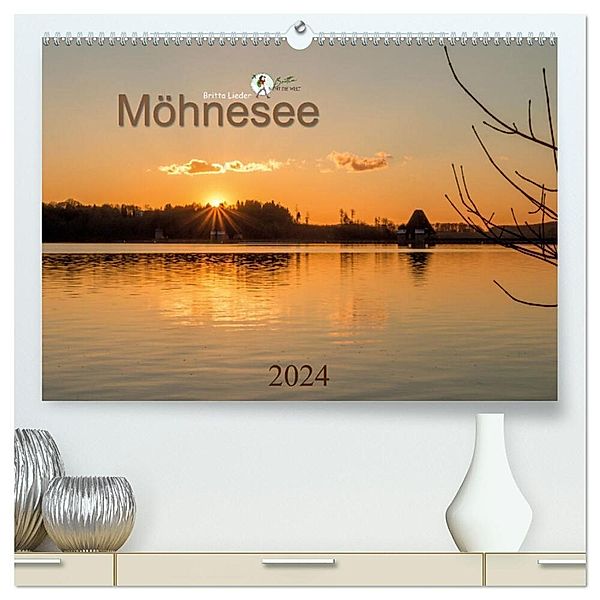 Möhnesee - das westfälische Meer (hochwertiger Premium Wandkalender 2024 DIN A2 quer), Kunstdruck in Hochglanz, Britta Lieder