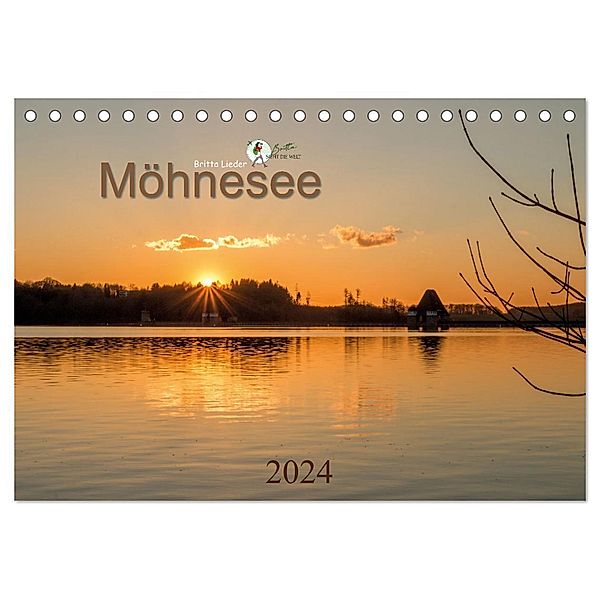 Möhnesee - das westfälische Meer (Tischkalender 2024 DIN A5 quer), CALVENDO Monatskalender, Britta Lieder