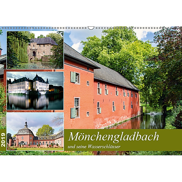Mönchengladbach und seine Wasserschlösser (Wandkalender 2019 DIN A2 quer), Nina Schwarze