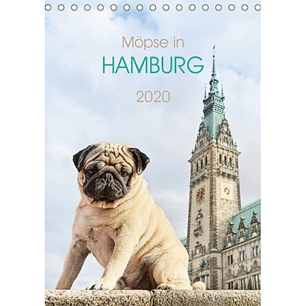 Möpse in Hamburg (Tischkalender 2020 DIN A5 hoch), Ole Dodeck, Julia Dodeck