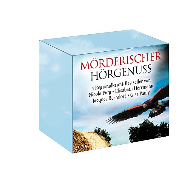 Mörderischer Hörgenuss-Box, 22 Audio-CDs, Jacques Berndorf, Nicola Förg, Elisabeth Herrmann, Gisa Pauly