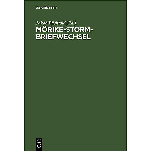 Mörike-Storm-Briefwechsel