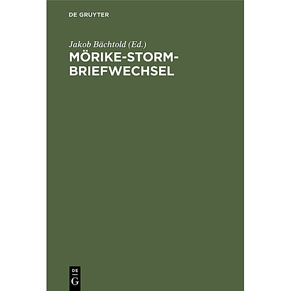 Mörike-Storm-Briefwechsel