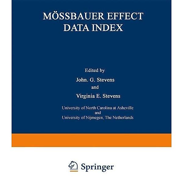 Mössbauer Effect Data Index, John G. Stevens, Virginia E. Stevens