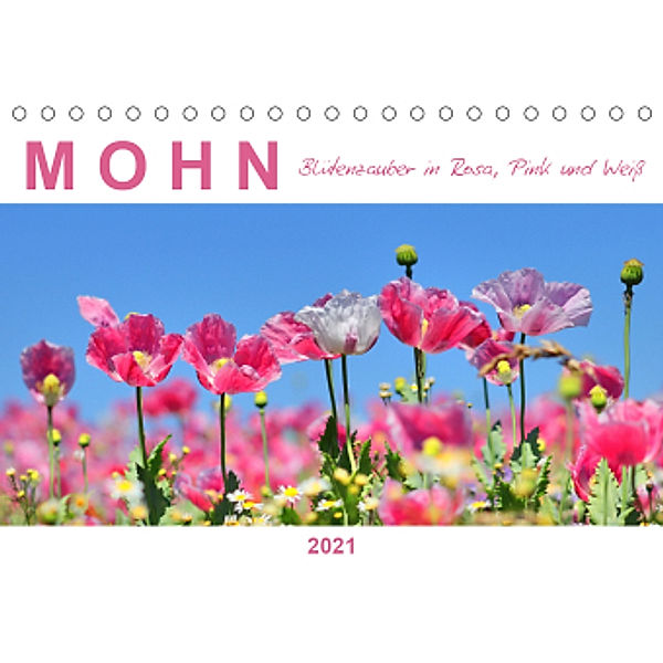 Mohn, Blütenzauber in Rosa, Pink und Weiß (Tischkalender 2021 DIN A5 quer), Sabine Löwer