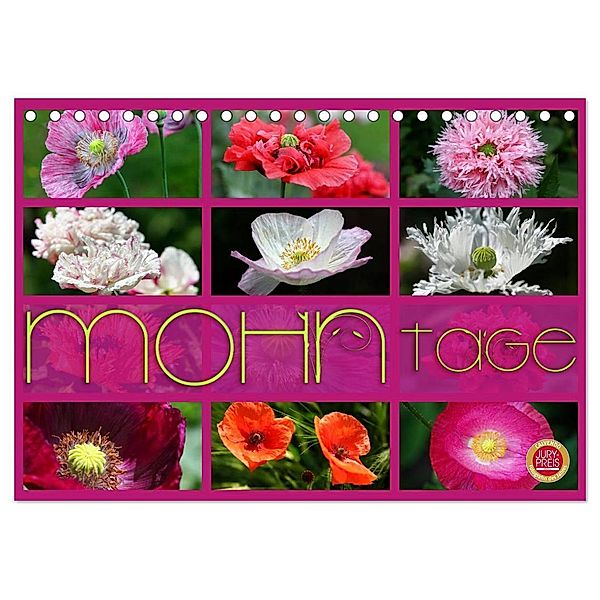 Mohn Tage (Tischkalender 2024 DIN A5 quer), CALVENDO Monatskalender, Martina Cross