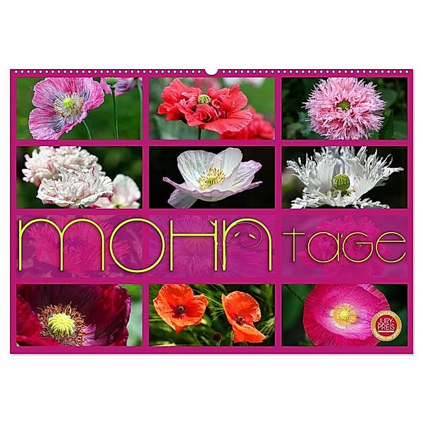 Mohn Tage (Wandkalender 2024 DIN A2 quer), CALVENDO Monatskalender, Martina Cross