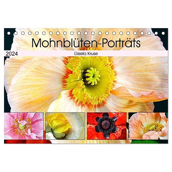 Mohnblüten-Porträts (Tischkalender 2024 DIN A5 quer), CALVENDO Monatskalender, Gisela Kruse