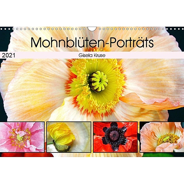 Mohnblüten-Porträts (Wandkalender 2021 DIN A3 quer), Gisela Kruse