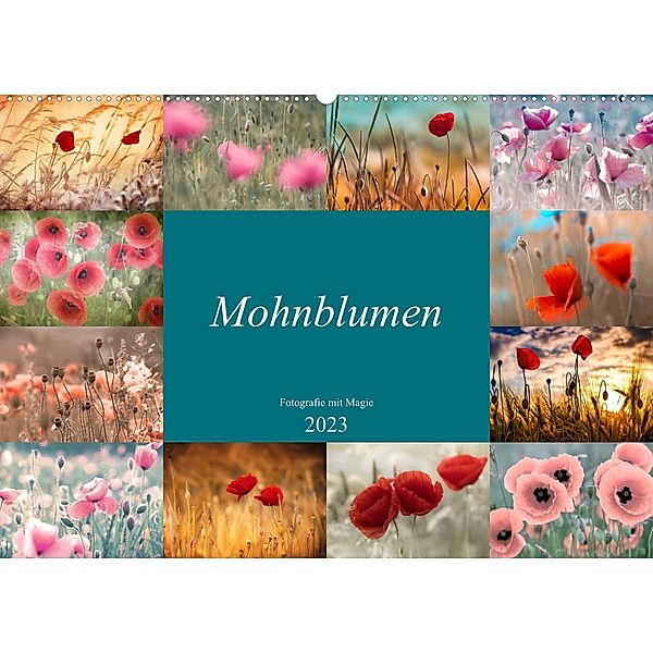 Mohnblumen - Fotografie mit Magie (Wandkalender 2023 DIN A2 quer), Julia Delgado