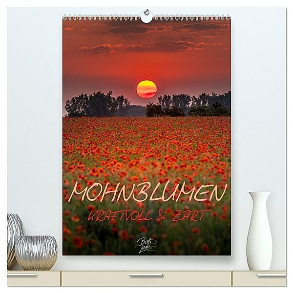 Mohnblumen - kraftvoll und zart (hochwertiger Premium Wandkalender 2024 DIN A2 hoch), Kunstdruck in Hochglanz, Britta Lieder
