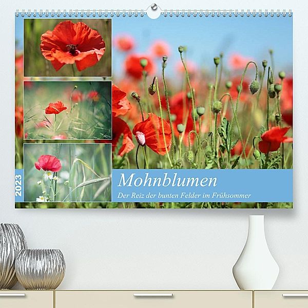 Mohnblumen (Premium, hochwertiger DIN A2 Wandkalender 2023, Kunstdruck in Hochglanz), Thomas Deter