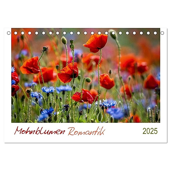Mohnblumen Romantik (Tischkalender 2025 DIN A5 quer), CALVENDO Monatskalender, Calvendo, Linda Geisdorf