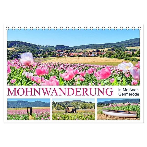 Mohnwanderung in Meißner-Germerode (Tischkalender 2024 DIN A5 quer), CALVENDO Monatskalender, Sabine Löwer