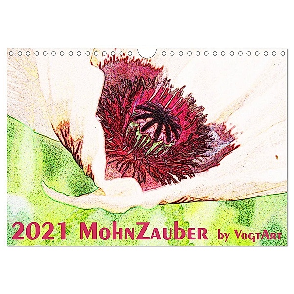 MohnZauber (Wandkalender 2024 DIN A4 quer), CALVENDO Monatskalender, VogtArt