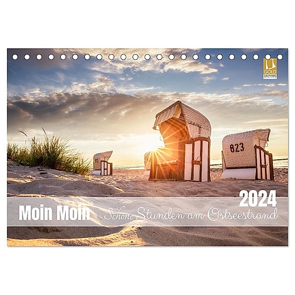 Moin Moin Schöne Stunden am Ostseestrand (Tischkalender 2024 DIN A5 quer), CALVENDO Monatskalender, Linda Geisdorf Photography