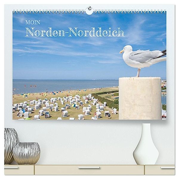 Moin Norden-Norddeich (hochwertiger Premium Wandkalender 2024 DIN A2 quer), Kunstdruck in Hochglanz, Dietmar Scherf