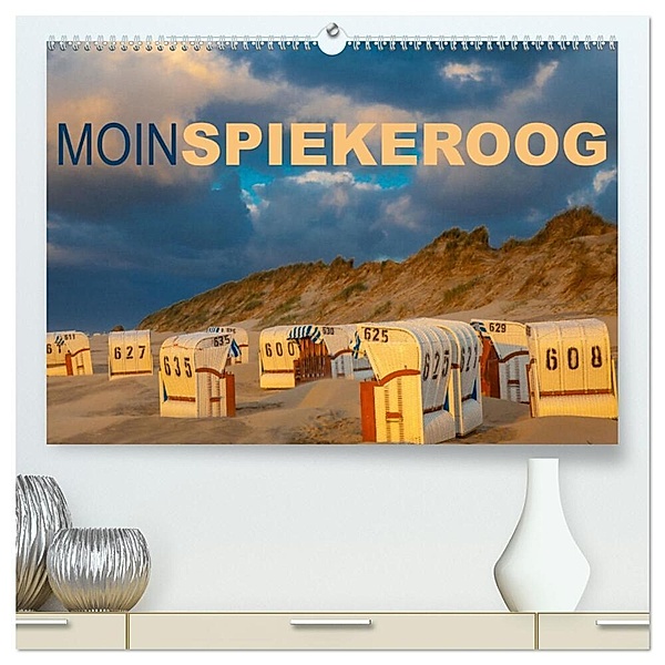 Moin Spiekeroog (hochwertiger Premium Wandkalender 2024 DIN A2 quer), Kunstdruck in Hochglanz, Dietmar Scherf