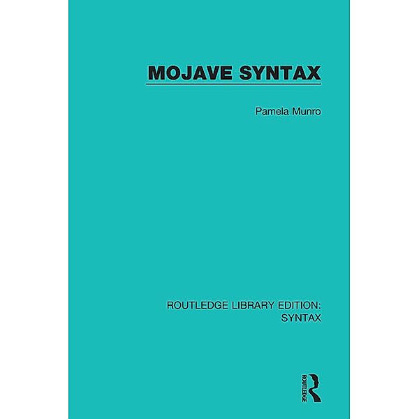 Mojave Syntax, Pamela Munro