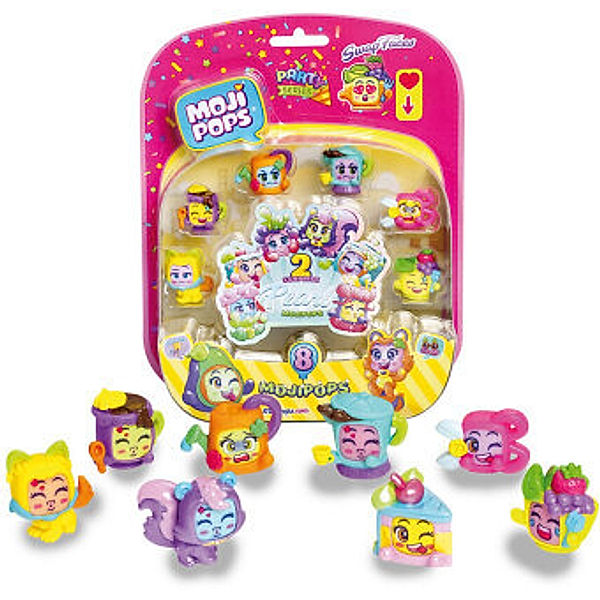 MojiPops Party - Blister 8 Figurines Pearl Surprise