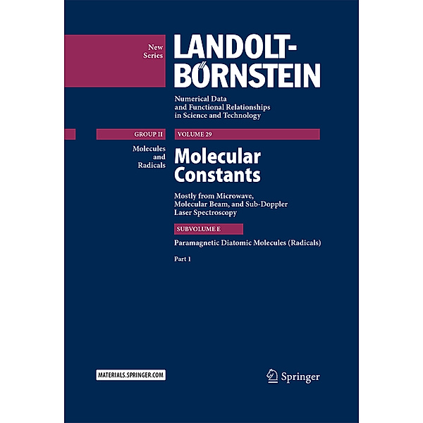 Molecular Constants Mostly from Microwave, Molecular Beam, and Sub-Doppler Laser Spectroscopy, Dines Christen
