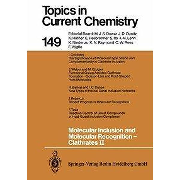 Molecular Inclusion and Molecular Recognition - Clathrates II