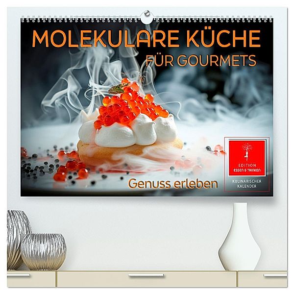 Molekulare Küche für Gourmets - Genuss erleben (hochwertiger Premium Wandkalender 2025 DIN A2 quer), Kunstdruck in Hochglanz, Calvendo, Peter Roder