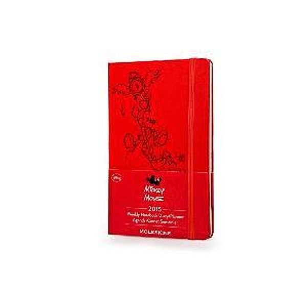 Moleskine 12 Monate Large Rot Mickey Mouse Ltd. Edition 2015