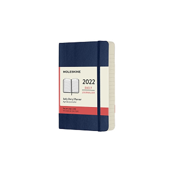 Moleskine 12 Monate Tageskalender 2022 Pocket/A6, Saphir