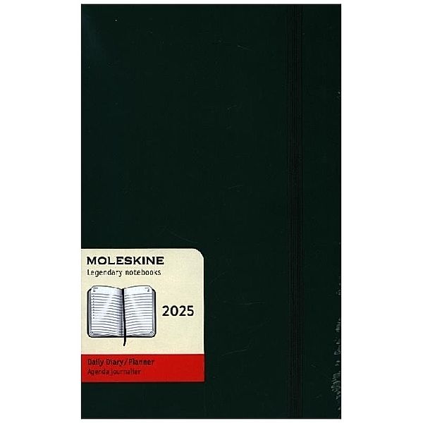 Moleskine 12 Monate Tageskalender 2025, Large/A5