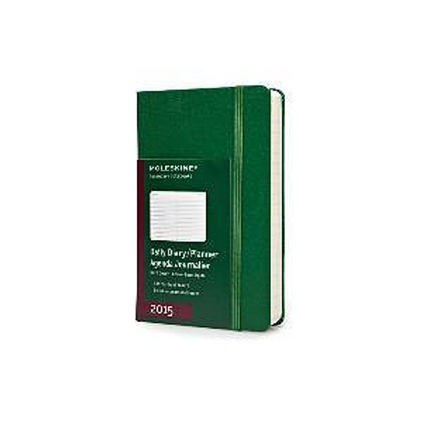 Moleskine 12 Monate Tageskalender Pocket Oxid Grün 2015