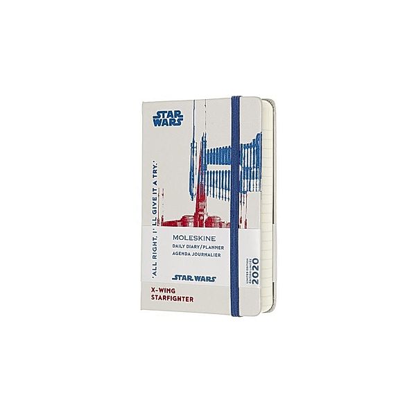 Moleskine 12 Monate Tageskalender - Star Wars 2020 Pocket/A6, Xwing