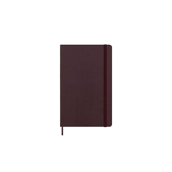 Moleskine 12 Monate Wochen Notizkalender 2024, Large/A5, Burgundrot