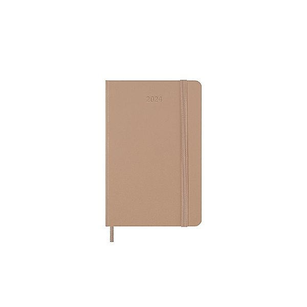 Moleskine 12 Monate Wochen Notizkalender 2024, Pocket/A6, Sandbraun