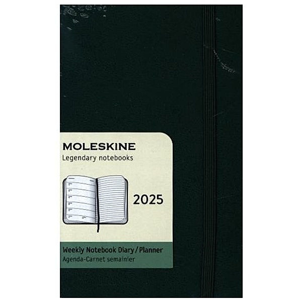 Moleskine 12 Monate Wochen Notizkalender 2025, Pocket/A6