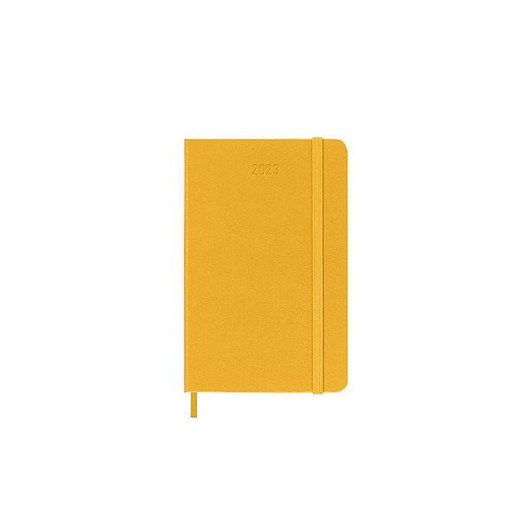 Moleskine 12 Monate Wochen Notizkalender - Color 2023, Pocket/A6, Orangegelb