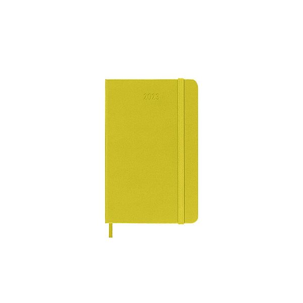 Moleskine 12 Monate Wochen Notizkalender - Color 2023, Pocket/A6, Strohgelb