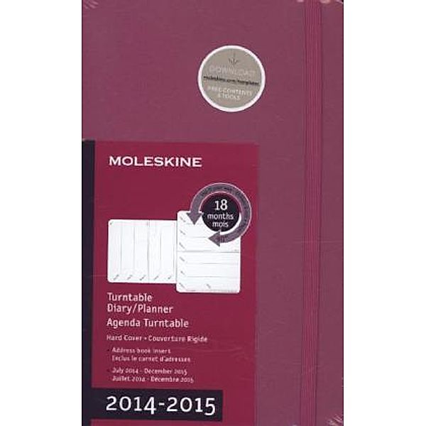 Moleskine 18 Monate Large Magenta 2014/2015