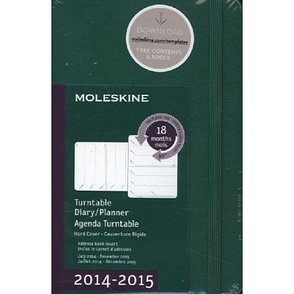 Moleskine 18 Monate Pocket Oxide Green 2014/2015