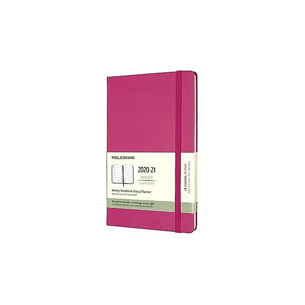 Moleskine 18 Monate Wochen Notizkalender 2020/2021 Large/A5, Bougainville Rosa