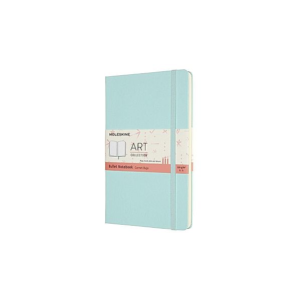 Moleskine Bullet Notizbuch Large/A5, 120G-Papier, Punktraster, Aquamarine