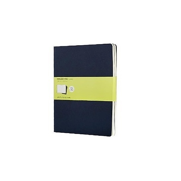 Moleskine Cahier Pocket Plain Navy Cover XL/3er Pack