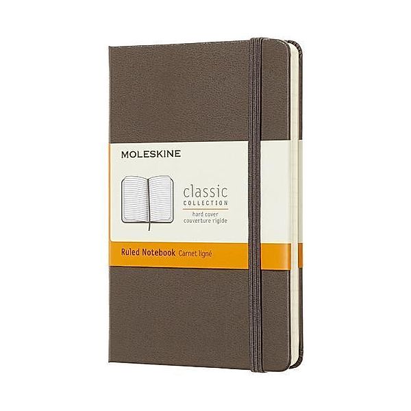 Moleskine Earth Brown Notebook Pocket Ruled Hard, Moleskine