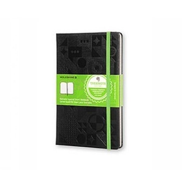 Moleskine Evernote Smart Notizbuch, Large, A5, Kariert, schwarz