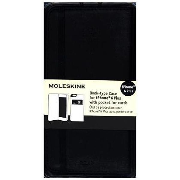 Moleskine Klassische Tasche für Iphone 6 Plus, schwarz